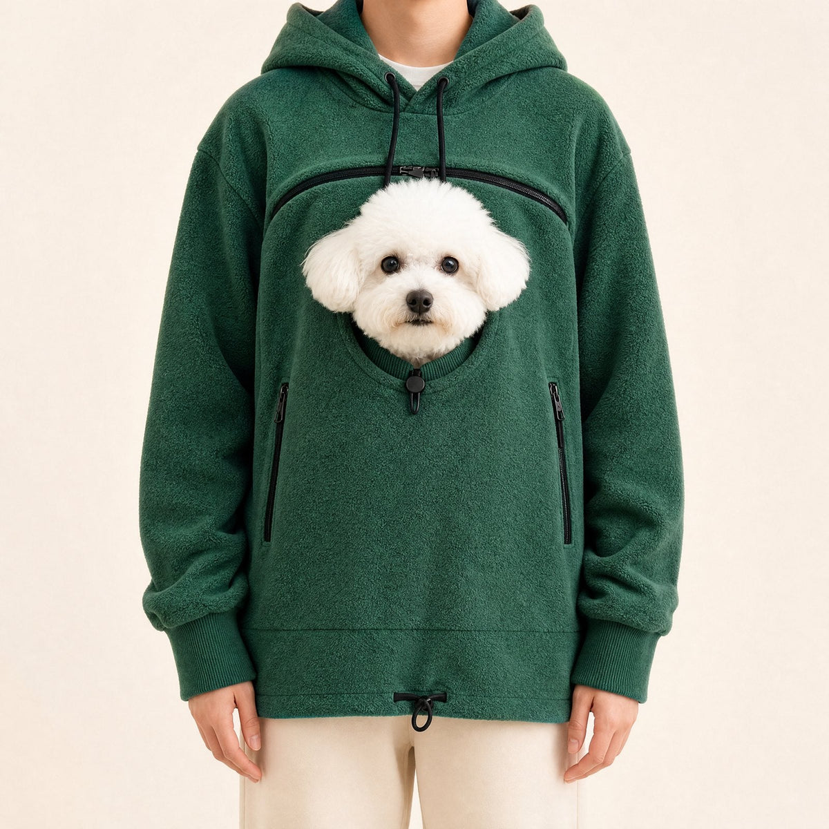 The Otterly Carry Hoodie in Green